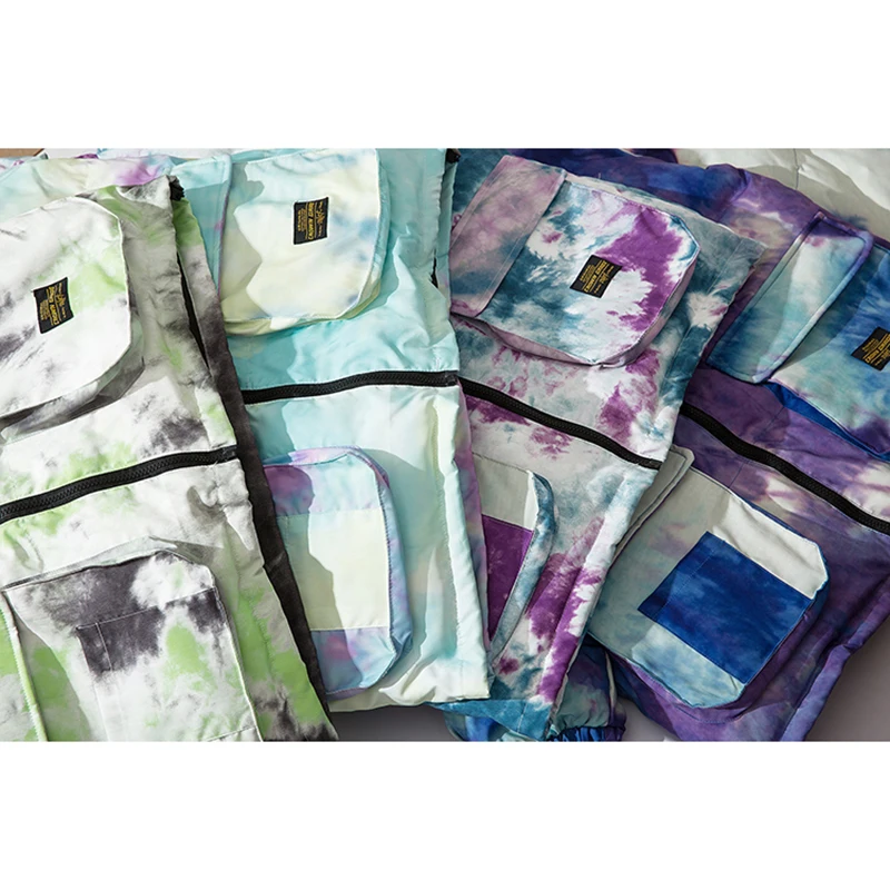 Tie dying Parka мужская зимняя куртка камуфляжный съемный капюшон толстый зимний