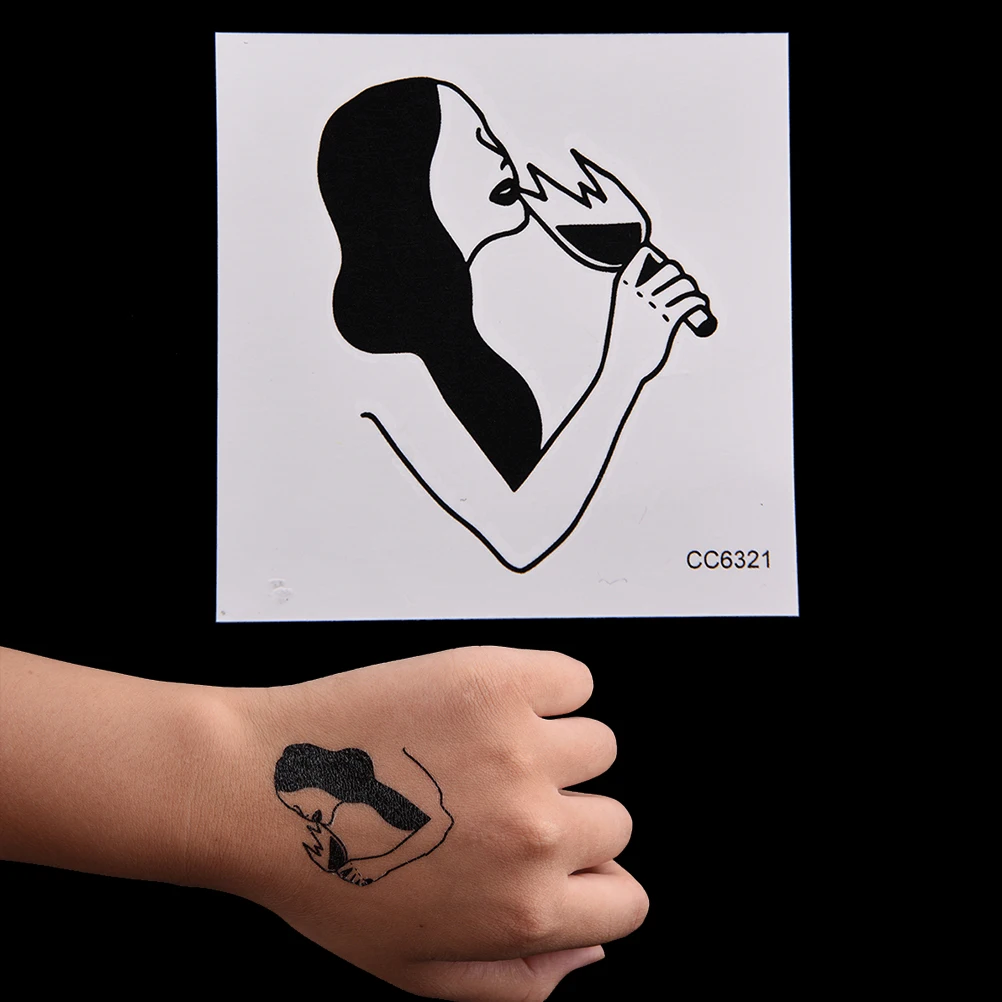 1 лист дизайн Япония гейша девушка татуировка, татуировка в летнем стиле наклейка, сексуальное тело рука рукав, поддельные водонепроницаемые татуировки леди - Цвет: as picture