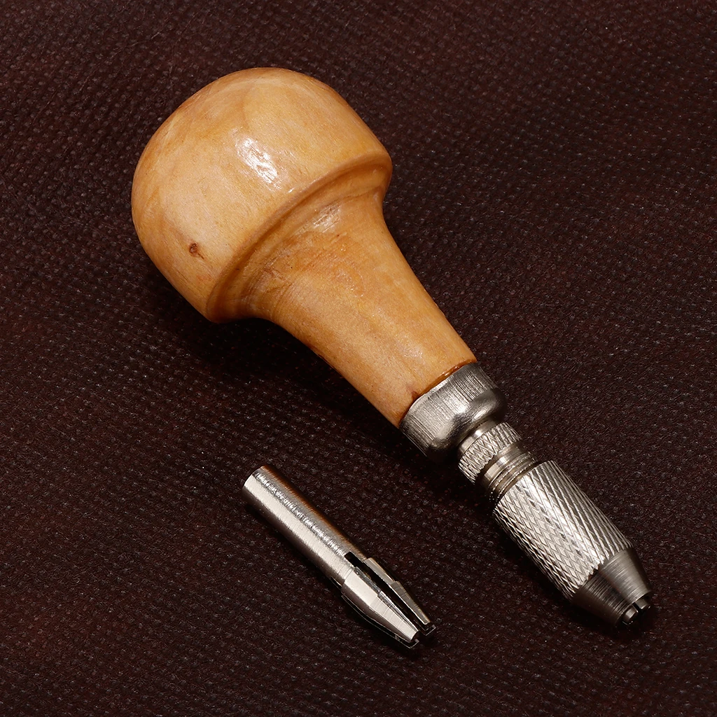

2 Sets of Bench Vice with Wooden Handle Watchmaker Repair Tool