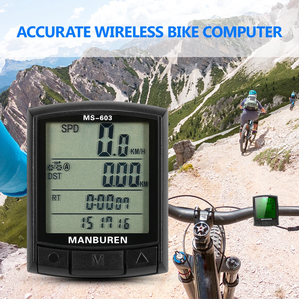 Велосипедный компьютер велосипедный спидометр, одометр MTB дорожный велосипед компьютер секундомер беспроводной/проводной