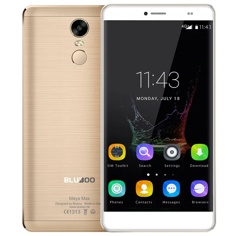 BLUBOO мобильный телефон Maya Max, 6,0 дюймов, MT6750, четыре ядра, Android 6,0, 3 ГБ ОЗУ, 32 Гб ПЗУ, две sim-карты, 4G LTE, отпечаток пальца, 4200 мАч, смартфон