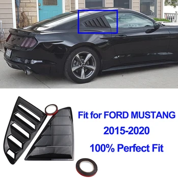 

Rear Quarter Window Louvers Scoops Spoiler Car Tunning Panel Side Air Vent Cover For Ford Mustang 2015 2019 2020