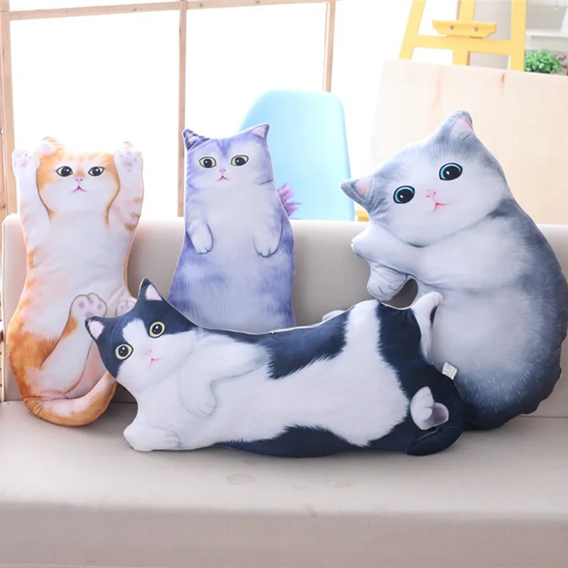 3D модель кошка хвост животное подушка диванная подушка классная Подушка милые Креативные плюшевые игрушки настраиваемые