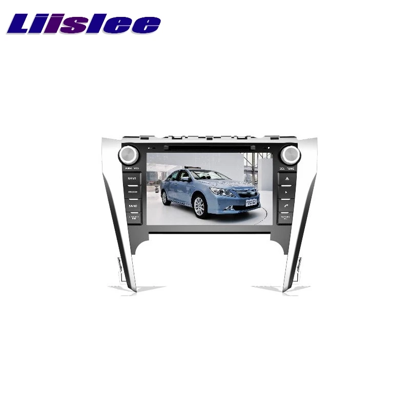 Автомагнитола LiisLee для Toyota Camry 2015 ~ 2020 мультимедийный ТВ DVD GPS стерео Hi-Fi радио