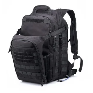 Тактический большой емкости водонепроницаемый туристический рюкзак для скалолазания спортивная сумка для рыбацкий трекинговый Рюкзак Военная Сумка - Цвет: black