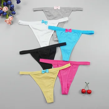 

Sexy Micro Panties 6pcs/lots Lace Cotton Women Thongs G Strings Tangas Erotic Lingerie Intimate Underpants Low Rise Panty