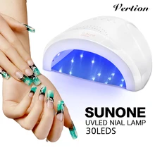 Сушилка для ногтей Verntion 48 Вт УФ светодиодный светильник для ногтей Декоративный Лак для ногтей сушильная машина для маникюра все гелевые ногти художественные лампы для отверждения ногтей лампа