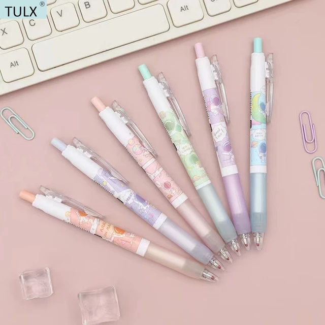 Tulx 6pcs Kawaii School Supplies Cute Stationery Pens School