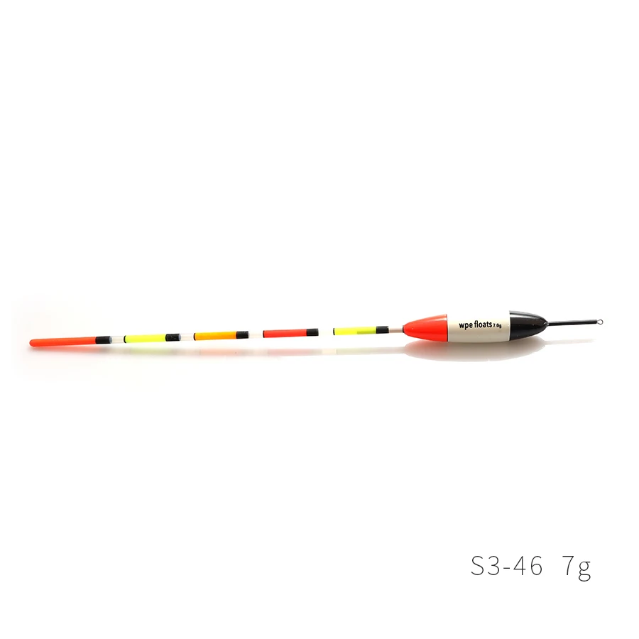 S3-46-7g W.P.E бренд 5 шт./лот рыболовный поплавок из баргузинской ели Размеры 5g/6g/7g/8g для рыбалки на карпа, 28,5 см-30,5 см рыболовные снасти вертикальный - Цвет: S3-46-7g
