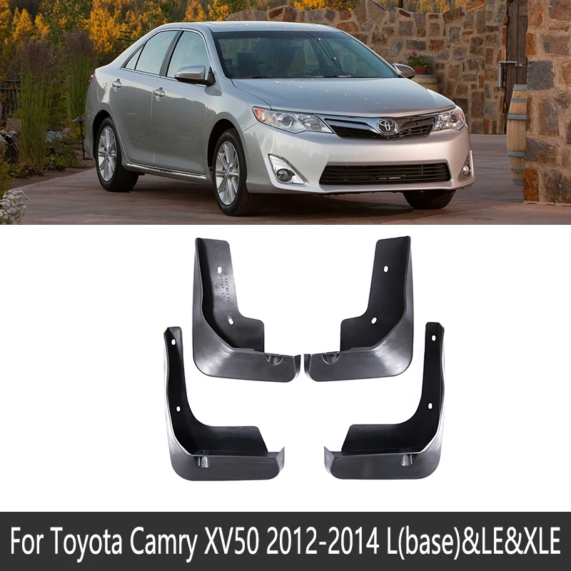 Брызговик для Toyota Camry XV20 XV30 XV40 XV50 XV70 20 30 40 50 70 1997~ Fender брызговик всплеск откидная крышка аксессуары - Название цвета: 12-14 XV50 L LE XLE