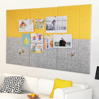 

4pcs Colorful Felt Cloth Message Board Wall Bulletin Board Home Decoration Office Schedule Plan Note Board Photo Display Board