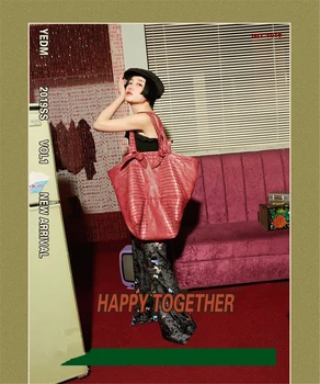 

big bags Limited edition dream original red pomegranate vintage crocodile pattern large capacity single-shoulder women bags