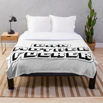 

Bad Mother Fucker Throw Blanket Soft Sherpa Blanket Bed Sheet Single Knee Blanket Office Nap Blanket