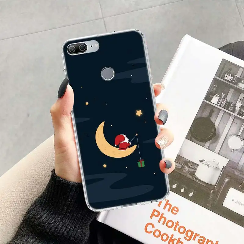 Счастливого Рождества Санта Клаус Олень чехол для huawei Honor 9 10 20 Lite рro 9X 8X 8A 8C фотоаппаратов моментальной печати 7S 7A 7C Y5 Y6 Y7 Y9 мягкий чехол для мобильного телефона C