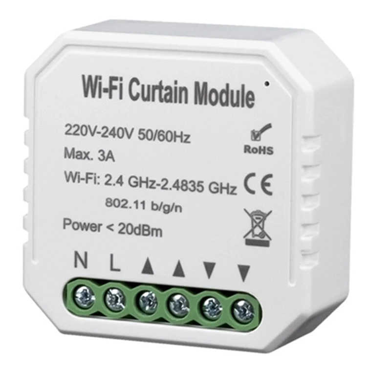 Smart Life WiFi Smart Curtain Blinds Module Switch Roller Shutter Motor Tuya Wireless Remote Control Works Alexa Google Home
