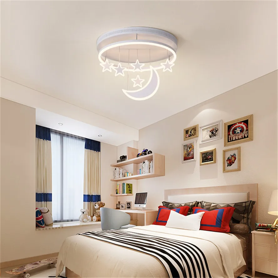 Plafonnier Pour Chambre D Enfant Design Creatif Princesse Etoile Bleu Lune Rose Garcon Et Fille Luminaire Decoratif De Plafond Ideal Pour Une Chambre D Enfant Aliexpress
