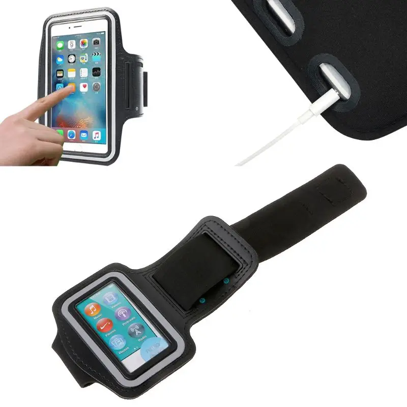 Спортивный кожаный чехол на руку сумка для бега Apple iPod Touch Nano Mp3 Mp4 новый и