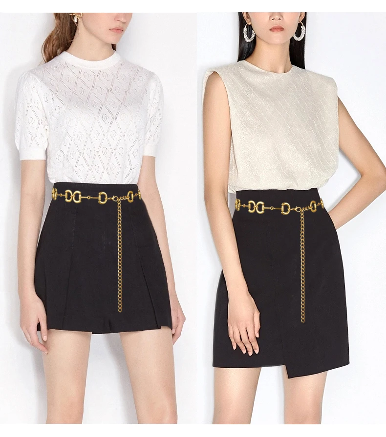 Vintage Waist Chain Belts Strap Adjustment For Women's Corset Luxury Designer Party Jewelry Dress Jeans Fashion Wild Goth Metal ladies belt for jeans