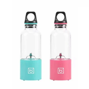 

2pcs 500Ml Portable Juicer Cup USB Rechargeable Electric Automatic Bingo Vegetables Fruit Juice Tools Maker Cup Blender Mixer B