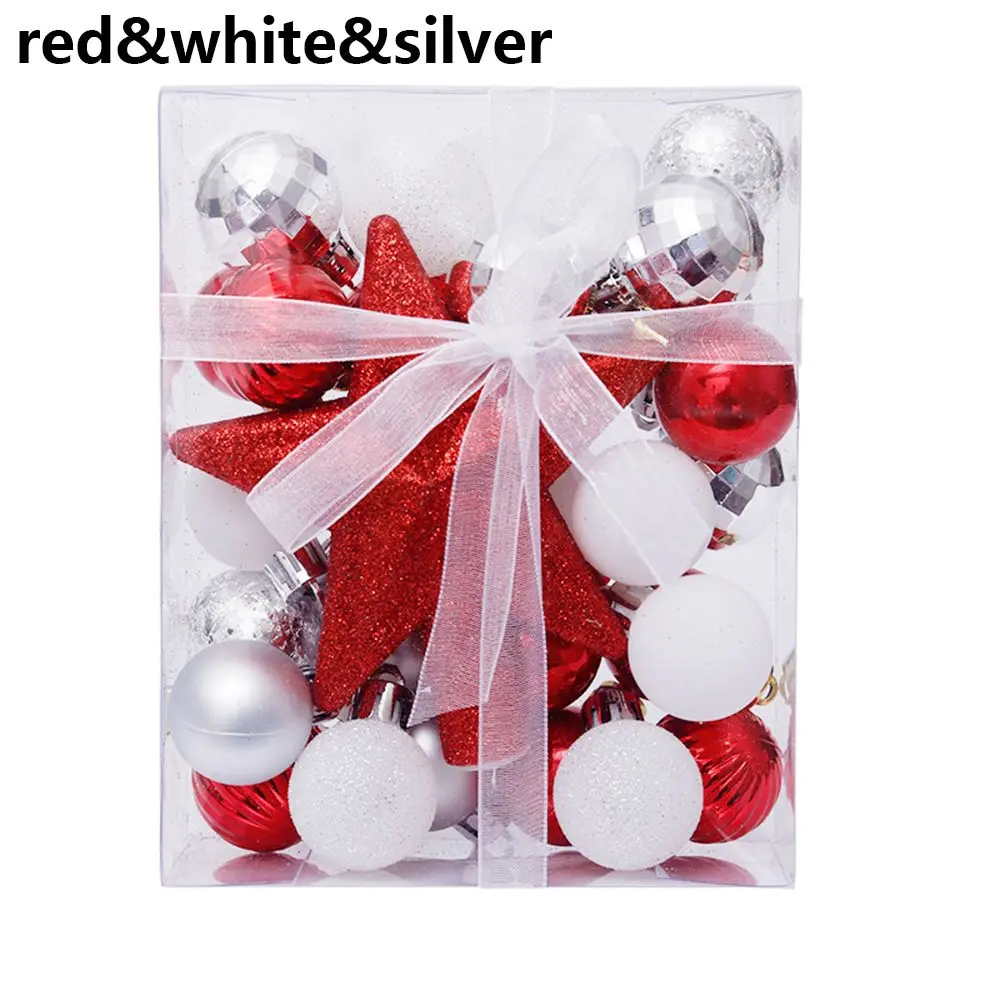 thumbnail image 1 of 30 piezas de 3 cm para decoración del hogar, regalos de bricolaje, colgante de gota, decoración de árbol de Navidad, bola de Navidad, colgante, 1 of 5