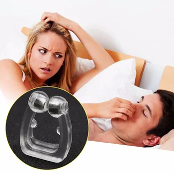 

Silicone Magnetic Anti Snore Stop Snoring Nose Clip Sleep Tray Sleeping Aid Apnea Guard Night Device Breathing Snore Stopper Box