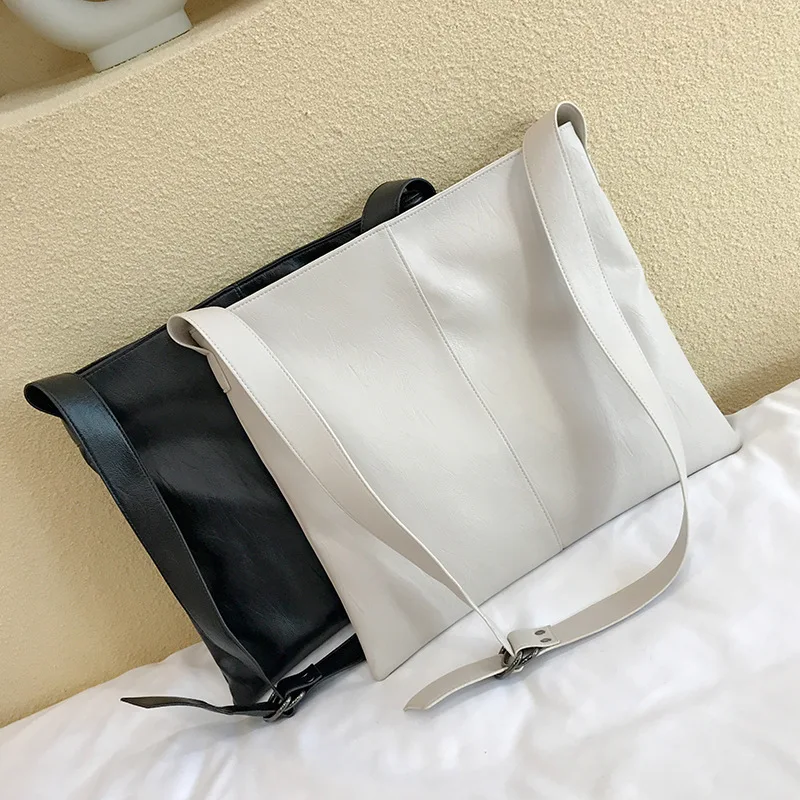 

Laziness Wind WOMEN'S Bag Bag 2020 Spring New Style INS Casual Large-Volume Tote Bag Versatile Shoulder Large Bag