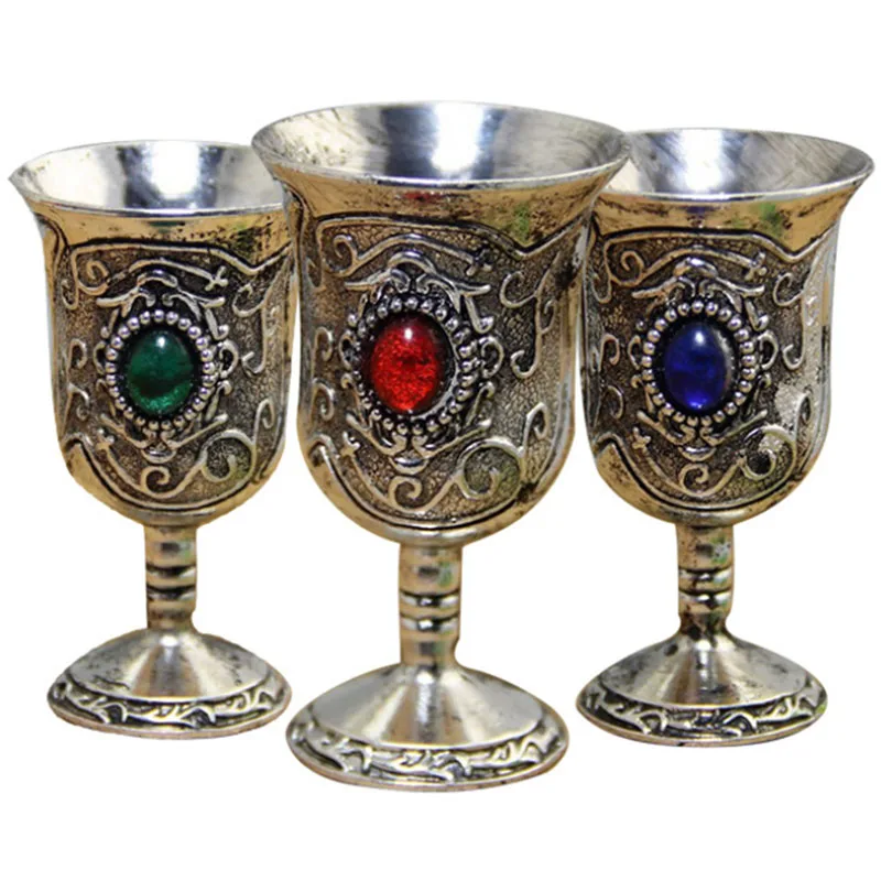 Wine Glass for Consecrate Wine Goblet Propitiate Water Cup White Brass Copper Essential Buddhist Articles for Magic Buddha Altar afbeelding