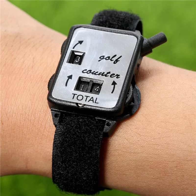 New Mini Black Golf Training Aids Wristband Club Stroke Score Keeper Count Watch Putt Shot Counter Sports Accessories | Спорт и