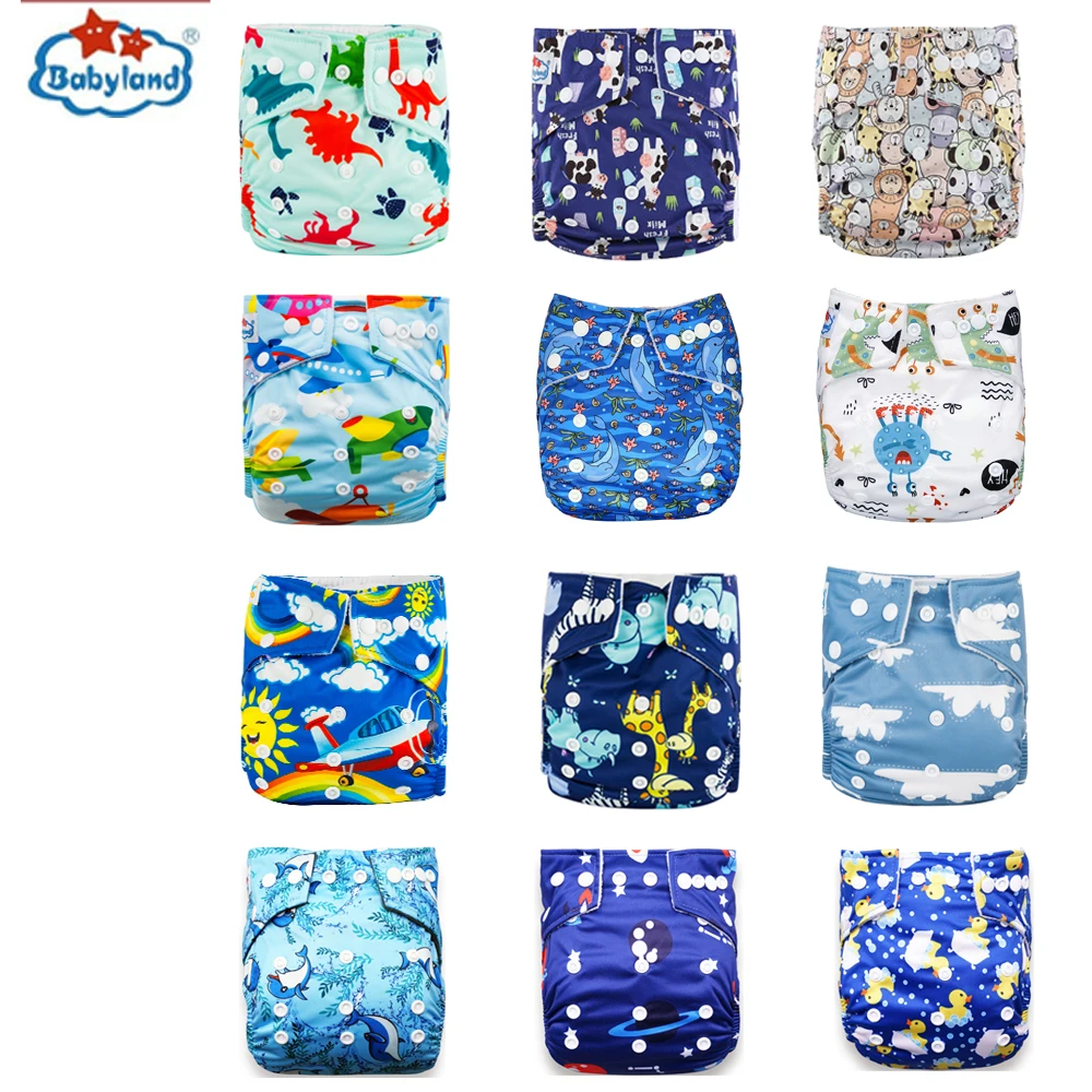 Cloth Diapers [Babyland] Eco-friendly Nappy 3-15kg Newborn Baby Adjustable Diaper Shells Reusable Washable Cloth Diaper For Baby Girl Boys