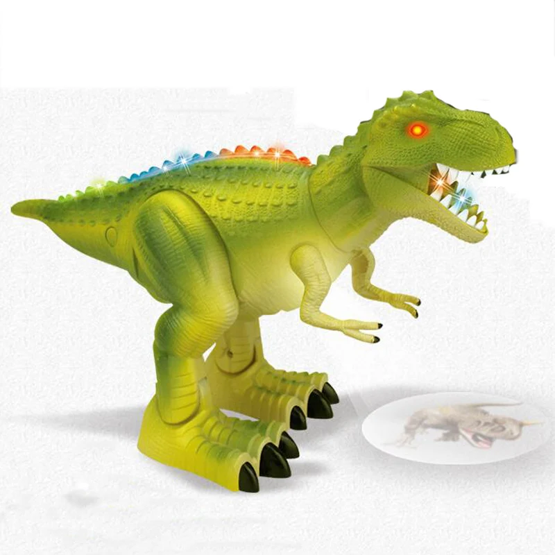 Remote Control Dinosaur Model Toy Hornhorn Electric Intelligent Remote Control Will Walk Story Machine Simulation Animal Toy