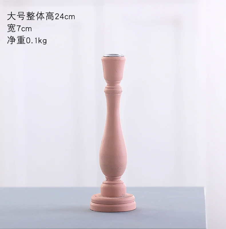 Деревянная подставка подсвечник ретро канделябр главное украшение Photophore Candelabros Portavelas отель стол украшения для дома 30ZT234 - Цвет: 5