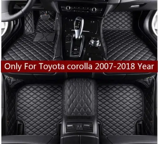 Кожаные автомобильные коврики MSUEFKD для Toyota corolla 2007 2014 2015 2016 2017 2018|Напольные