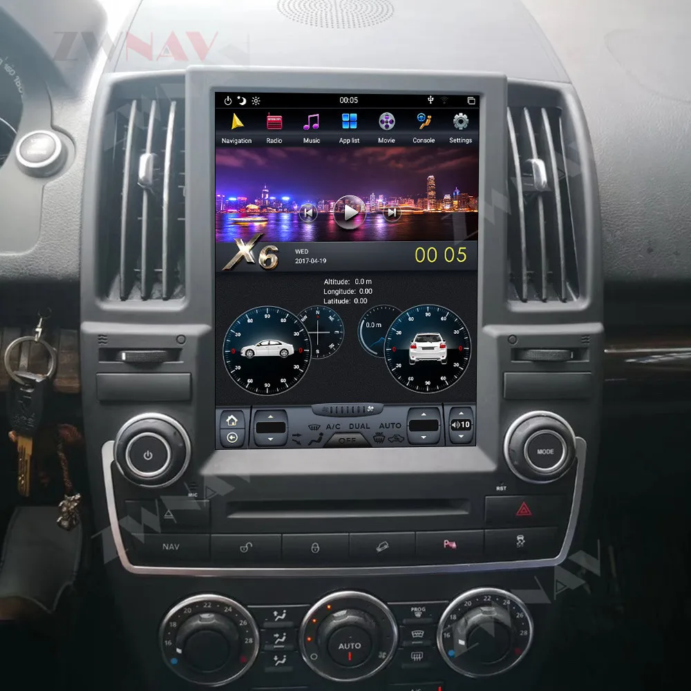 Android 8,1 32+ 4G Tesla с DSP Carplay Автомобильный мультимедийный плеер стерео для Land Rover freelander 2 2007- радио gps навигация