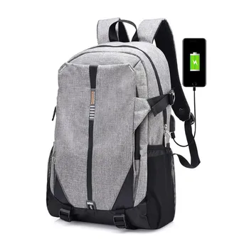 

Top Nylon Men Backpack Waterproof High School Bags for Teenage Book Bag Boys Girls USB Charging Schoolbag Male Back Pack Women