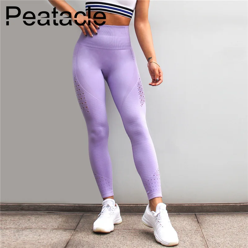Peatacle Бесшовные штаны для йоги с акулой женские спортивные штаны с высокой талией для тренировок и фитнеса, леггинсы для спортзала