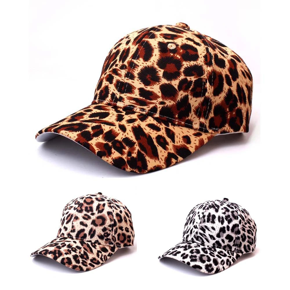Womens leopard baseball cap Clearance