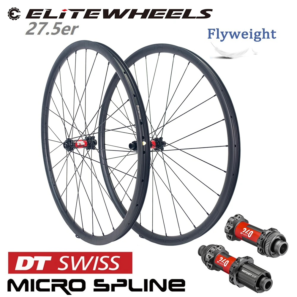 Колеса ELITEWHEELS 27.5er XC AM DH DT Swiss 36T Hub MTB Углеродные колеса бескамерный обод горный