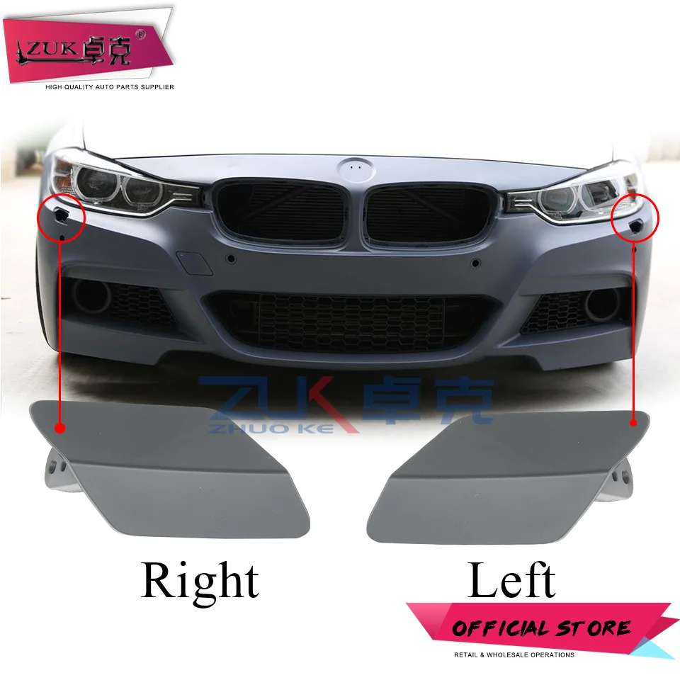 For BMW 3 GT F34 2016 2017 2018 2019 NEW Headlight Washer Nozzle Cover  Headlamp Water Spray Jet Cap 51 11 7 371 847 - AliExpress