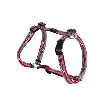 

Rogz helmet light. For CP. Dogs 32-52 cm gray with raspberry ornament