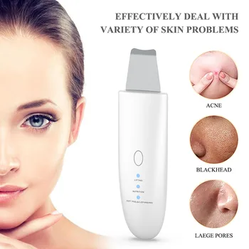 

Ultrasonic Cleaner Blackhead Face Acne Pore Removal Facial Scrubber Electric Beauty Instrument with 3 Modes for Deep Cleaning