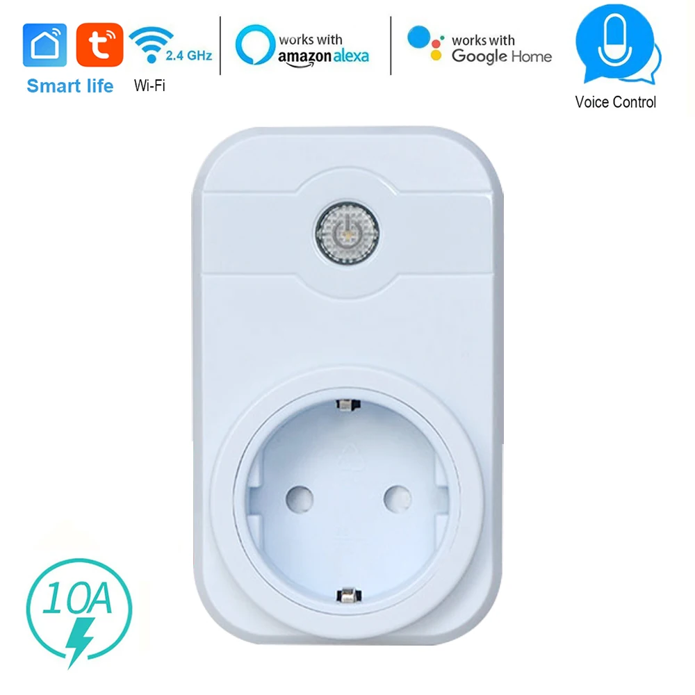 

WIFI Smart Socket 10A Power Monitor EU US UK AU Plug Smart Switch Support Alexa Google Home Mini Alexa IFTTT Smart Home