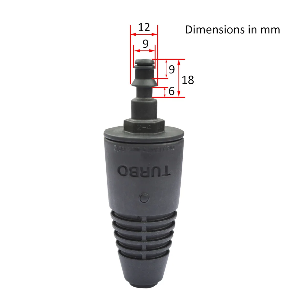 High Pressure Washer Jet Spray Nozzle Rotating Turbo Nozzle Car Washer Adjustable for Lavor Vax Generac Pressure Wahsher