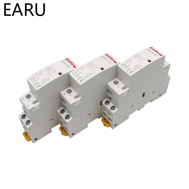 Американская классификация проводов 2р 16A 20A 25A 1NO 1NC 2NO 2NC AC 220V 230V 50/60Hz Din рейка