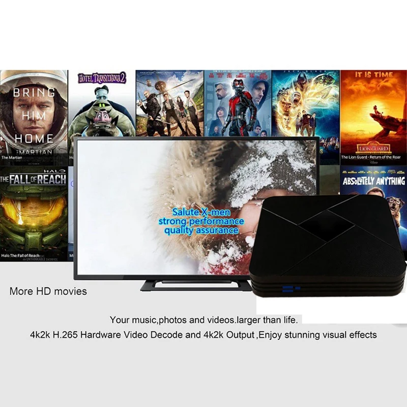X5 Mini Android 7 1 ТВ приставка ГБ/8 ГБ S905X 2 4 ГГц WiFi HD медиаплеер|ТВ-приставки и