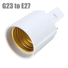 2pcs/lot G23 To E27 Base Socket CFL LED Halogen Light Bulb Lamp Adapter Holder Converter 110-240V