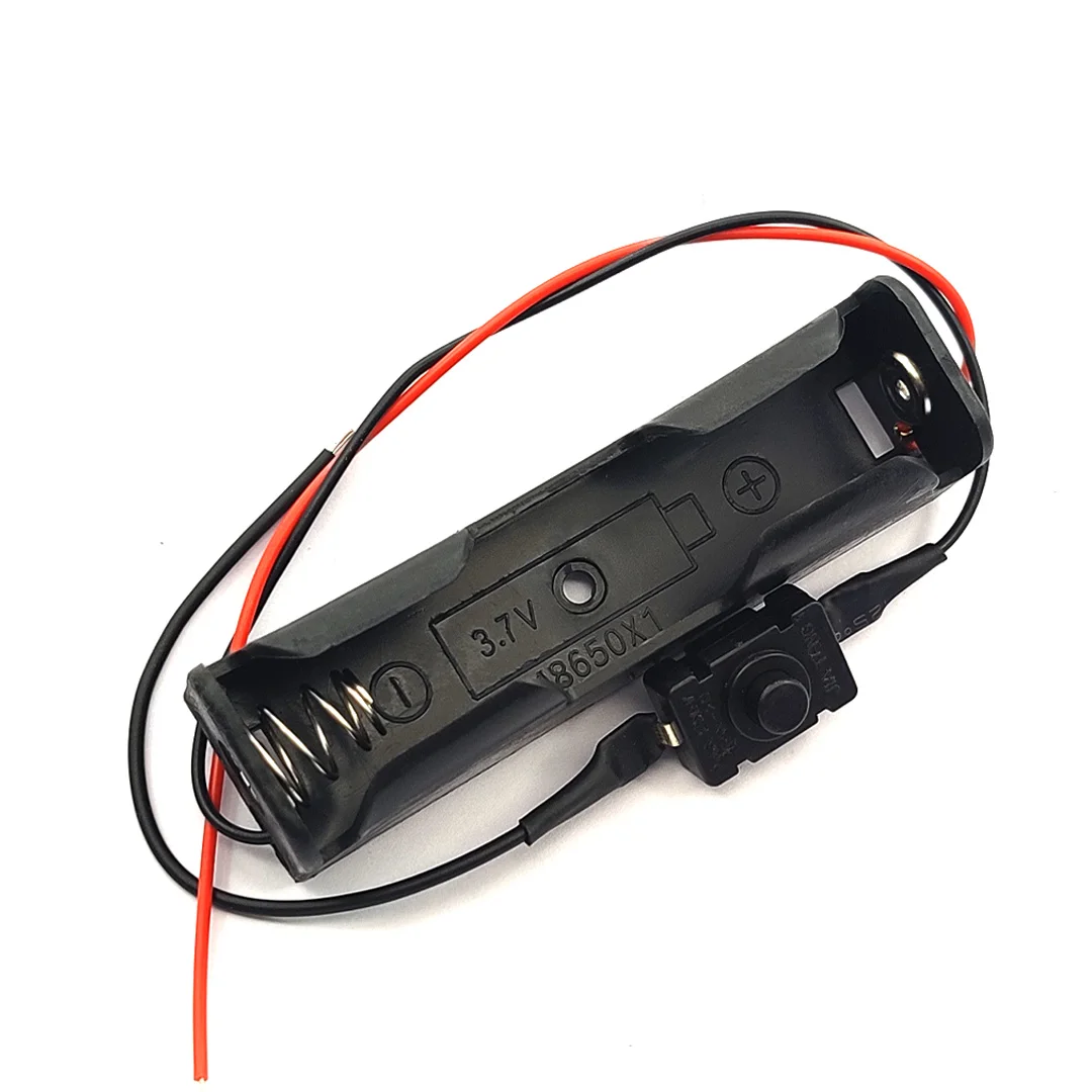 18650 Battery Holder 18650 Battery Box With Switch 1 Slot 3.7v Lithium Case Storage Box
