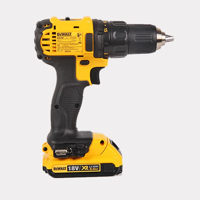 DEWALT литиевая Eectric ручная дрель 18 в Rchargeable электродрель отвертка ручная дрель роторный пистолет DCD771