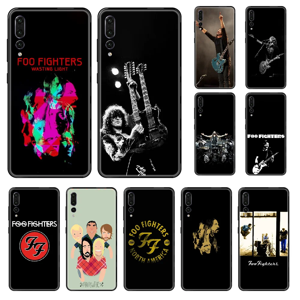 Чехол для телефона America Foo Fighter рок группы Huawei P 8 10 20 30 Smart Plus 2019 Z Lite Pro 2017 black art funda