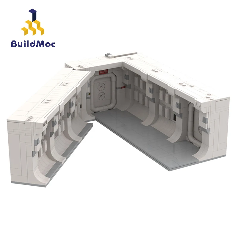 BuildMOC Звездный кинокорабль аксессуары вход тантвенный главный коридор с