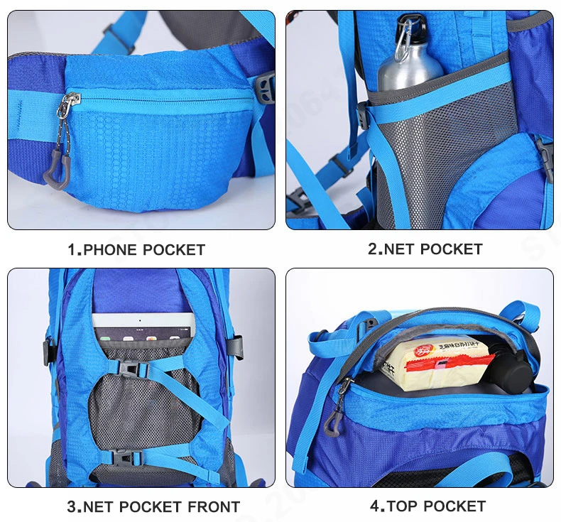 80L Large Capacity RucksacksOutdoor Backpack Climbing Backpacks Hiking Big Sport Bag Travel Bag Mountain Men Waterproof  Bags